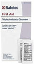 Safetec Triple Antibiotic .9 g. Pouch (144 Count Box) - First Aid Ointment for Minor Cuts, Scrapes and Burns (Pack of 1 Box)...