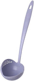 2 In 1 Kitchen Ladle Soup Pan Spoon with Filter Strainer (Blue)...
