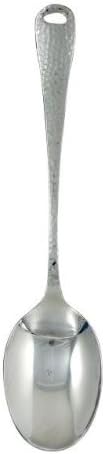 Ginkgo International Hammered Finish Kitchen Tool, Stainless Steel Serving Spoon, 12-1/2-inch, 1-Count...