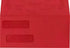 LUXPaper Double Window Invoice Envelopes | Peel & Press | 4 1/8" x 9 1/8" | Ruby Red | 80lb. Text | 50 Qty...