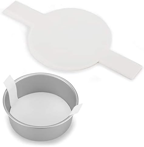 8 Inch Parchment Paper Rounds, Set of 100, Non Stick Baking Parchment Circles, Cake Parchment Rounds with Lift Tabs for Baking...