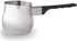 Milk Or Butter Beverage Warmer Pot, Turkish - Arabic Coffee Pot with Black Handle 24 oz - 3/4 Quart...