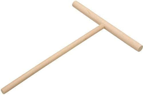 1Pc Brown Wooden T Shape Crepe Maker Pancake Spreader Stick Stick Chinese Crepes Pie Tools Kitchen Accessories Kitchen Diy Tools?Crepe Makers?Smal...
