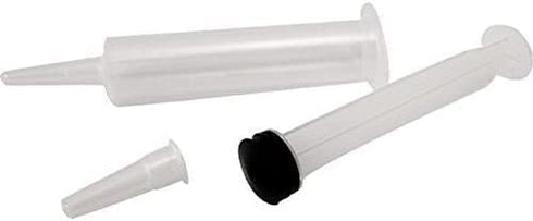 25 Pack (1oz) Jello Shot Syringes Combo with Tray/Racking Stand - 100% Safe & Reusable Plastic Syringes for Jello Shots - Small Syringe Shots Holi...