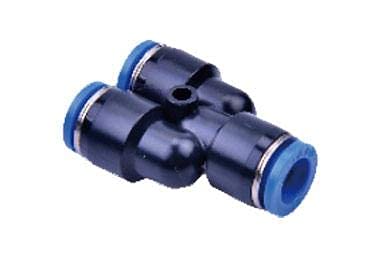 5 pc Y Union 10mm 5/16" Splitter Pneumatic Connector Push in Fitting Air Hose Tube...