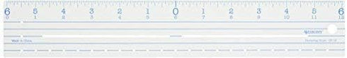 Westcott CR-12 Plastic Ruler 12"-Zero Centering...