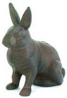 Cast Iron Rabbit Bunny Standing...