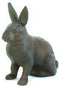 Cast Iron Rabbit Bunny Standing...
