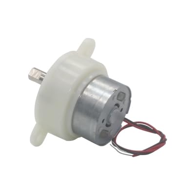 CHANCS JS-30 Electric Motor Gearbox DC 6V 5RPM Double Flat Shaft Gear Electric DC Motor for Small Display Stands...