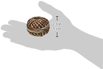 Handy Hands Lizbeth Egyptian Cotton Crochet Thread, Tatting Thread, and Knitting Thread Lace Size 10 (25 grams 122 yards) – HH10146, Mocha Swirl.....