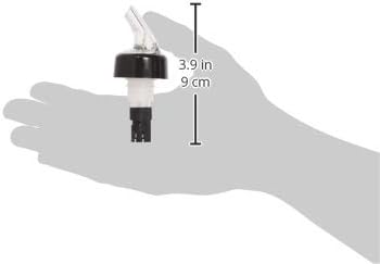 True Ace Measured Liquor Pour Spout, 1/2 Ounce Pourer, Fits Standard Liquor Bottles, Bar & Cocktail Accessories, Plastic, Set of 1...