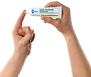 Globe Triple Antibiotic First Aid Ointment, 1 oz (2-Pack) First Aid Antibiotic Ointment, 24-Hour Infection Protection, Wound Care Treatment for Mi...