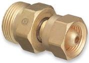 Western Enterprises 314 Brass Cylinder Adaptors, from CGA-200 "MC" Acetylene to CGA-520 "B" Tank...