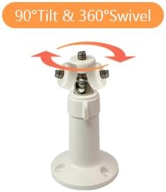 4 Pack Wall Mount for Wyze Cam Pan V3 & Wyze Cam V3 & Wyze Cam Outdoor, 360 Degree Swivel Adjustable Wall Mount Bracket for Wyze Outdoor Indoor Ca...