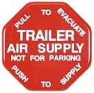 Torque Parking Air Brake & Air Supply Knobs Set, Yellow Parking Brake Knob and Red Trailer Air Supply Knob for Mv-3 Push-Pull Dash Valve | Replace...