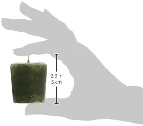 Aroma Naturals Votive Candles Essential Oil with Juniper Spruce and Basil, Evergreen Holiday, 6 Count...