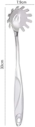 Stainless Steel Pasta Server Set 1x 8-inch Serving Tongs 1x 12-inch Spaghetti Claw Teethed Ends Design Kitchen Tools...