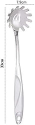 Stainless Steel Pasta Server Set 1x 8-inch Serving Tongs 1x 12-inch Spaghetti Claw Teethed Ends Design Kitchen Tools...