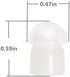 Replacement Mushroom Earbud Compatible with Motorola Kenwood Walkie Talkie Surveillance Acoustic Tube Earpiece-10 Pack...