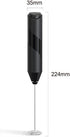 Cuisinox Electric Milk Frother Handheld Stainless Steel Battery Powered Foam Maker, Whisk Drink Mixer Blender For Coffee, Frappe, Latte, Macchiato...