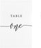 Crisky Table Number Cards 1-30 for Wedding, Anniversary, Birthday, Bridal Shower Party. Black Double-Sided Design 4 x 6 Inch Number One - Thirty &...