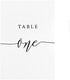 Crisky Table Number Cards 1-30 for Wedding, Anniversary, Birthday, Bridal Shower Party. Black Double-Sided Design 4 x 6 Inch Number One - Thirty &...