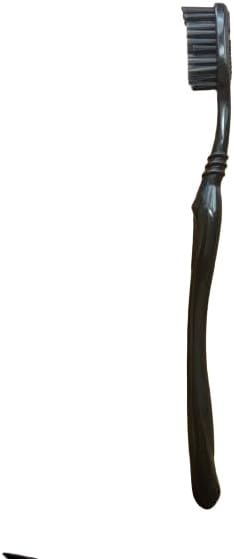 Cavity Defense Deep Clean + Whiter Teeth Toothbrush with Charcoal Extract Black Bristles and Tongue Cleaner, Medium Firmness, Individually Package...