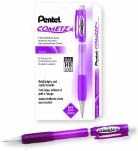 Pentel Cometz Automatic Pencil, 0.9mm, Pink Barrel, Box of 12 (AX119P)...