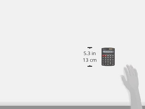 Amazon Basics LCD 8-Digit Desktop Calculator, Black - 5 Pack...