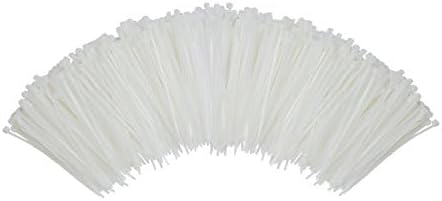 South Main Hardware 848103 1000-Pack 4 Inch, Natural 1,000-Pack, 18-Lb Test, Small Cable Ties, 1000 Tie...