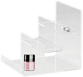 Clear Acrylic 3-Tier Display Stand Acrylic Riser Display Shelf for Amiibo Funko POP Figures 3 Step Acrylic Wallet Display Organizer Holder...
