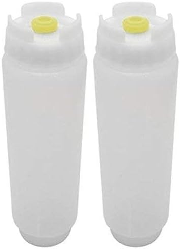 FIFO - 16 oz Squeeze Plastic Bottle For Kitchen (2-Pack)...