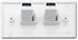 Halokny USB 3.0 Wall Plate,2 Port USB 3.0 Keystone Jack. USB 3.0 Female to Female Keystone.for Charging and Data Transfer, White(2Port USB 3.0)...