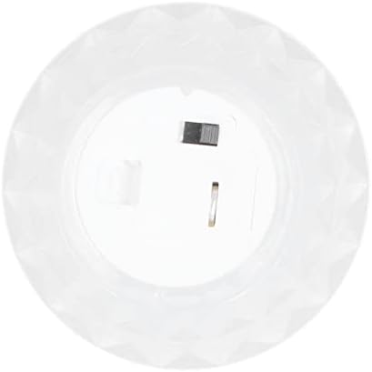 Walfront Crystal Table Lamp, Bedside Lamp Bedside Bed Night Light Plastic Pretty Effects for Bedroom Home(Pure White)...