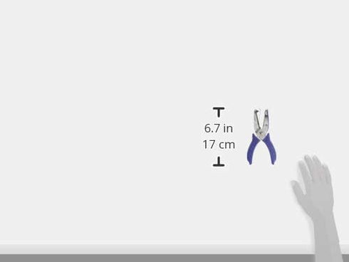 McGill 2" Reach Punchline Hole Punch, 1/8 Inch Round, Chrome/Purple (MCG52400C)...
