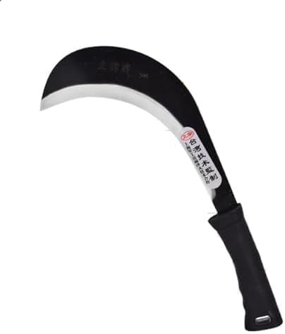 Brush Clearing Sickle,Japanese Weeding Sickle with 7.08-Inch Carbon Steel Blade - Gardening/Farming/Landscaping Hand Sickle with Grip, BLACK, 3441...