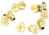 20Pcs Gold Metric Male Thread Flush Straight Grease Nipple Fitting for Machine Tool Accessory greaseing Fittings(M6x1mm),Pipe Fittings,Tools and H...