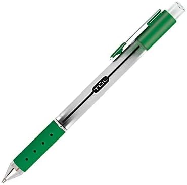 TUL Retractable Gel Pens, Medium Point, 0.7 mm, Silver Barrel, Assorted Inks, 4-Pack (Blue, Red, Green and Sky Blue)...