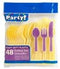 2 Pack Plastic Utensils, 96-ct. Bags (Yellow)...