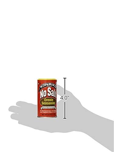 Konriko - No Salt Creole Seasoning 2.5 oz - Wheat Free - Gluten Free - No MSG...