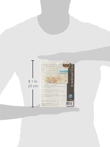 Dimensions 'He Spoke' Footprints Counted Cross Stitch Kit, 14 Count Ivory Aida, 7'' x 5''...