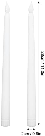 Pssopp LED Taper Candles Flameless Candle Electronic Candle Light 2pcs LED Taper Candles Battery Powered Flameless LED Candle Sticks for Festival ...