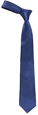 Mens Necktie, Solid Satin Tie Pure Color Skinny Slim Necktie Mens Ties #1 Blue Navy...