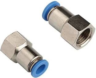 2 x Pneumatic Female Connector Air Push In Fitting Straight Tube OD 1/4 X NPT 1/4...