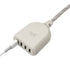 360 Electrical Habitat 4.8, 6 ft 4-Port USB Extension Cord, Durable Braided Casing, French Grey, 4.8A, USB Charger Cable, Power Strip USB Hub Char...