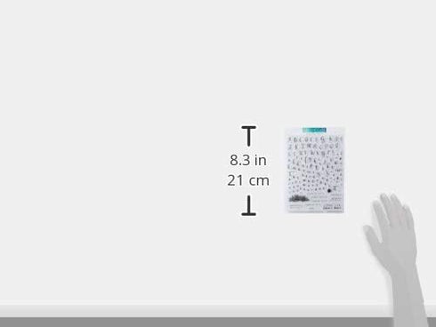 Concord & 9th - Perfectly Penned Stamp Set- 134 Clear Stamps on 6" x8" Sheet of Letters, Numbers and Symbols for Cardmaking- Birthday Card - Mothe...