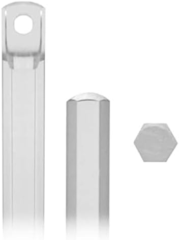 New Blind Wand/Rod - Color White- High Strength (12" Clear 4 Pack)...