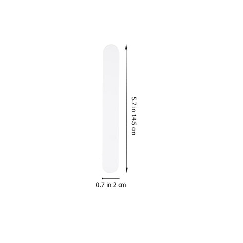 25pcs Depressors Stir Sticks Reusable Applicator Sticks Stirring Stick Tool for Laboratory White Plastic Scraper...