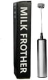 Electric Milk Frother Handheld, Stainless Steel Electric Coffee Frother Battery Operated Whisk Beater Foam Maker High Speed Handheld Foam Maker Dr...