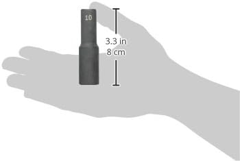 SK Tools USA 1/2" Drive, 10MM, 6 Point, Deep Impact Socket | 34260...